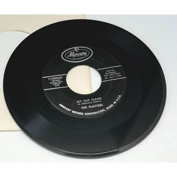 The Platters You're Making a Mistake / My Old Flame 45 DooWop Mercury 1958 - Picture 3 of 6